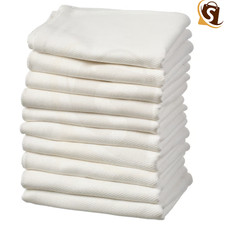 20x IKEA 100% Cotton White Tea Towels 45x60cm Kitchen Dish Cloths Pack Set