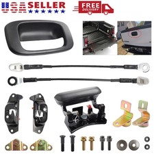 Tailgate Handle Hinge Latch Striker Cable Kit For 99-07 Silverado Sierra New