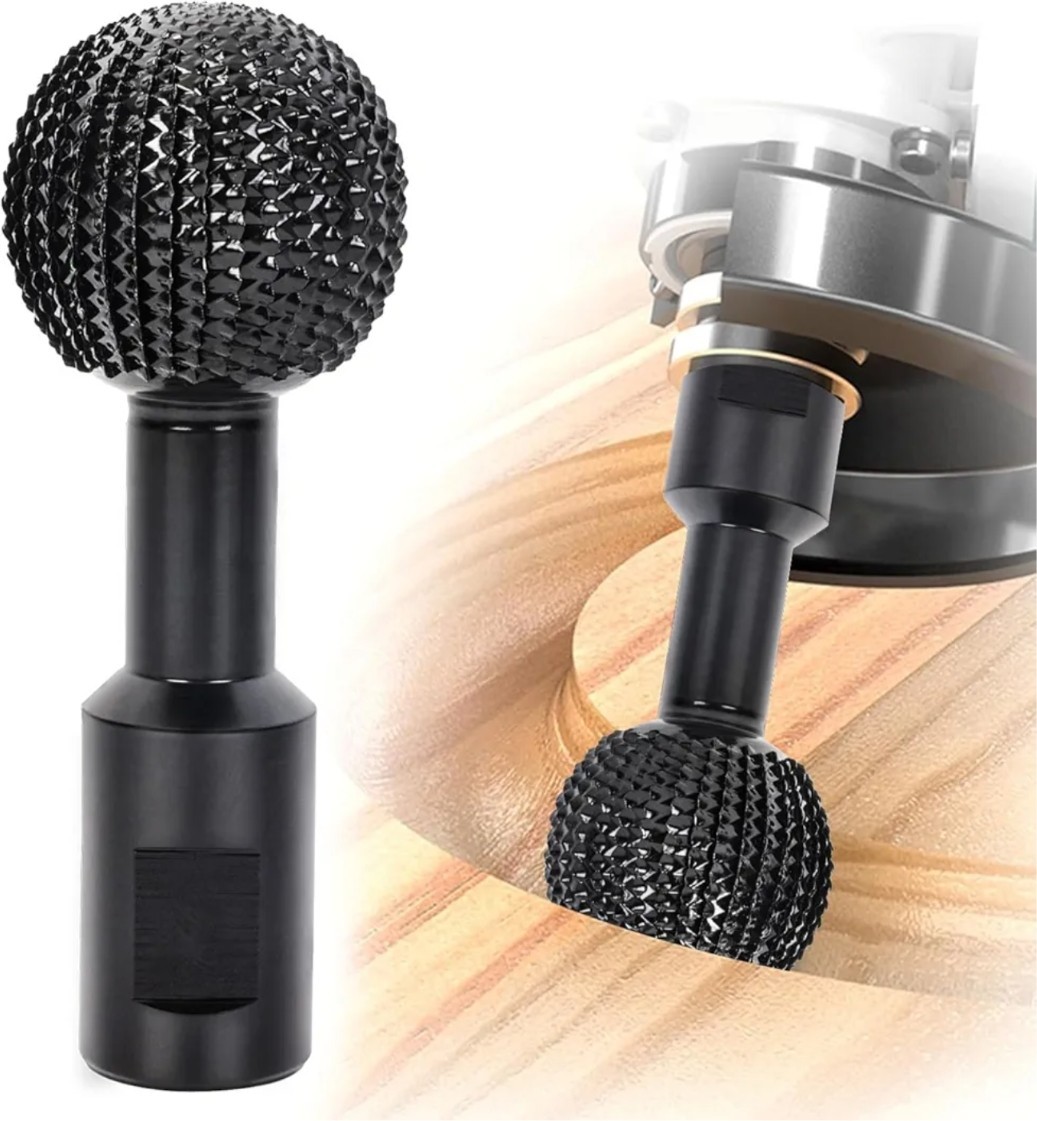 Pomsare Sphere Rotary Burr 5/8-11 Threads for 4 1/2 and 5 Inch Angle Grinder