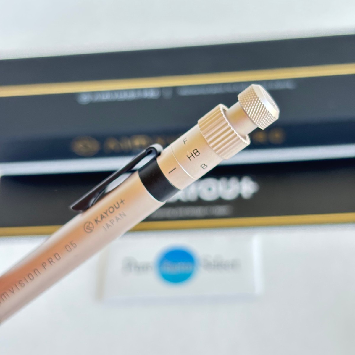 Kayou+ AimVision PRO Drafting Pencil 0.5mm Brass Titanium Gold