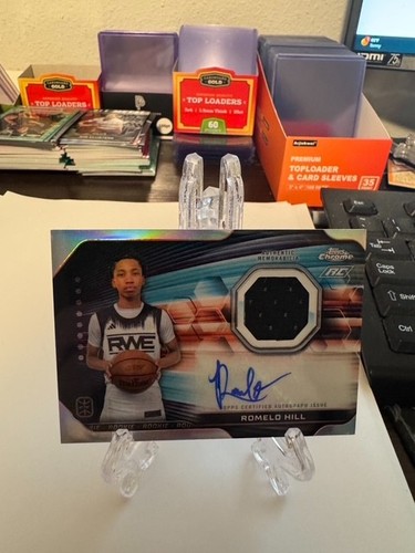 Romelo Hill 2024 Topps Chrome OTE Basketball Rookie Patch Auto - Bild 1 von 2