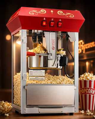 Popcornmaschine 850W 8oz Kino Popcorn Maker 48 Tassen inkl Zubehör