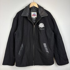 Vtg Planet Hollywood Varsity Bomber Jacket Mens XL Washington DC Wool Leather