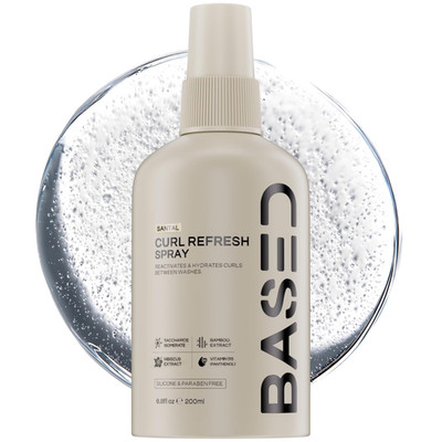 BASED Curl Refresh Spray - Instantly Refresh & Define Curls without Buildup - Li