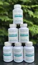 6 Packs PureHealth Research Parabroom - Digestive Support - Black Walnut Hull 60