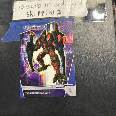 #81 Terrorsaur Decepticon trading card￼ 2003 Fleer Transformers Armada Cb27