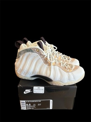 M264) Nike Air Foamposite One  Marble  Summit White Women s Size 8.5 AA3963-101