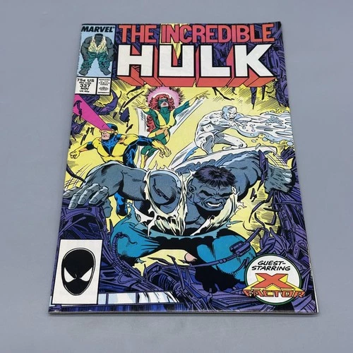 Vintage 1987 Marvel Incredible Hulk #337 Comic Book Blue Hulk Guest X-Factor