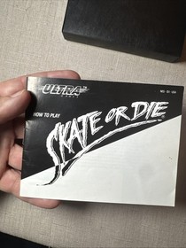 SKATE OR DIE - Nintendo Entertainment System (1988 NES) Cartucho, Manual, Cubierta