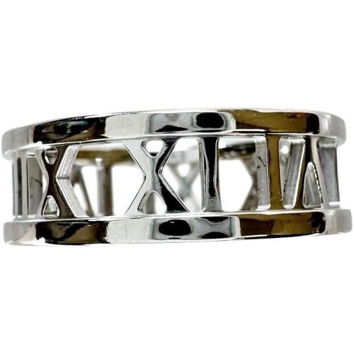 Original Tiffany & Co. Open Atlas Ring 18K Weißgold US8,25 - Bild 3 von 7