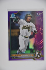 2022 Bowman Draft Clark Elliott Purple Refractor BDC-85 /250 Athletics
