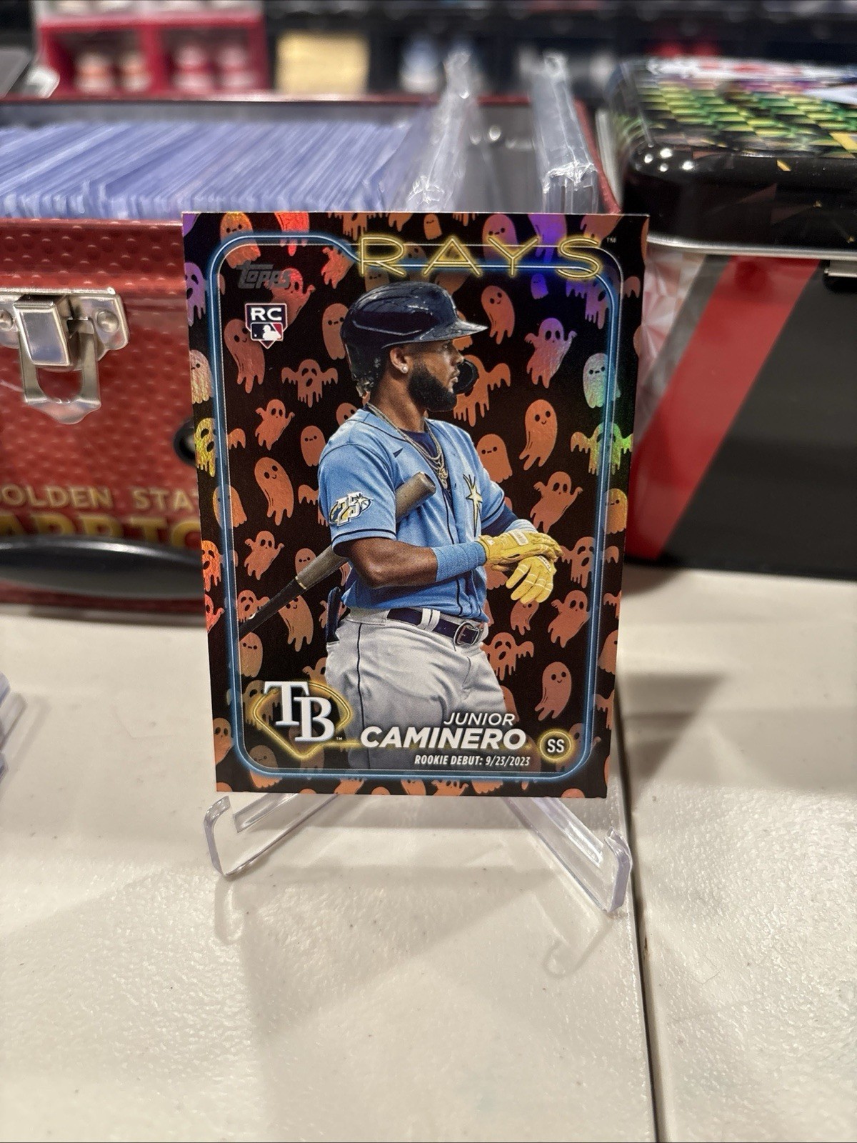 2024 Topps Update JUNIOR CAMINERO Ghost Foil #US223 Rookie Debut RC Rays SP