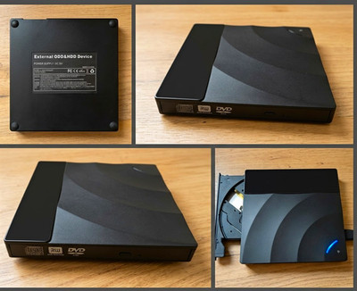 DVD Laufwerk, extern, USB, optisches DVD-Laufwerk schwarz