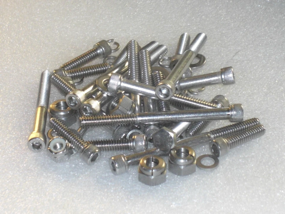 Capas de motor BSA D1 D3 Bantam 28 peças A2 aço inoxidável UNC Allen parafusos, porcas BSF - Imagem 3 de 4