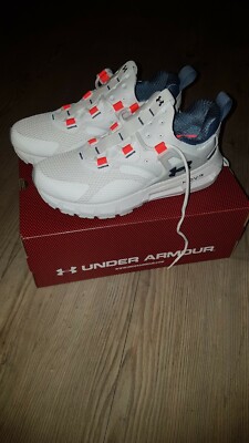 Under Armour HOVR MEGA MVMNT weiß neon-orange ungetragen neu mit Karton Sneaker 