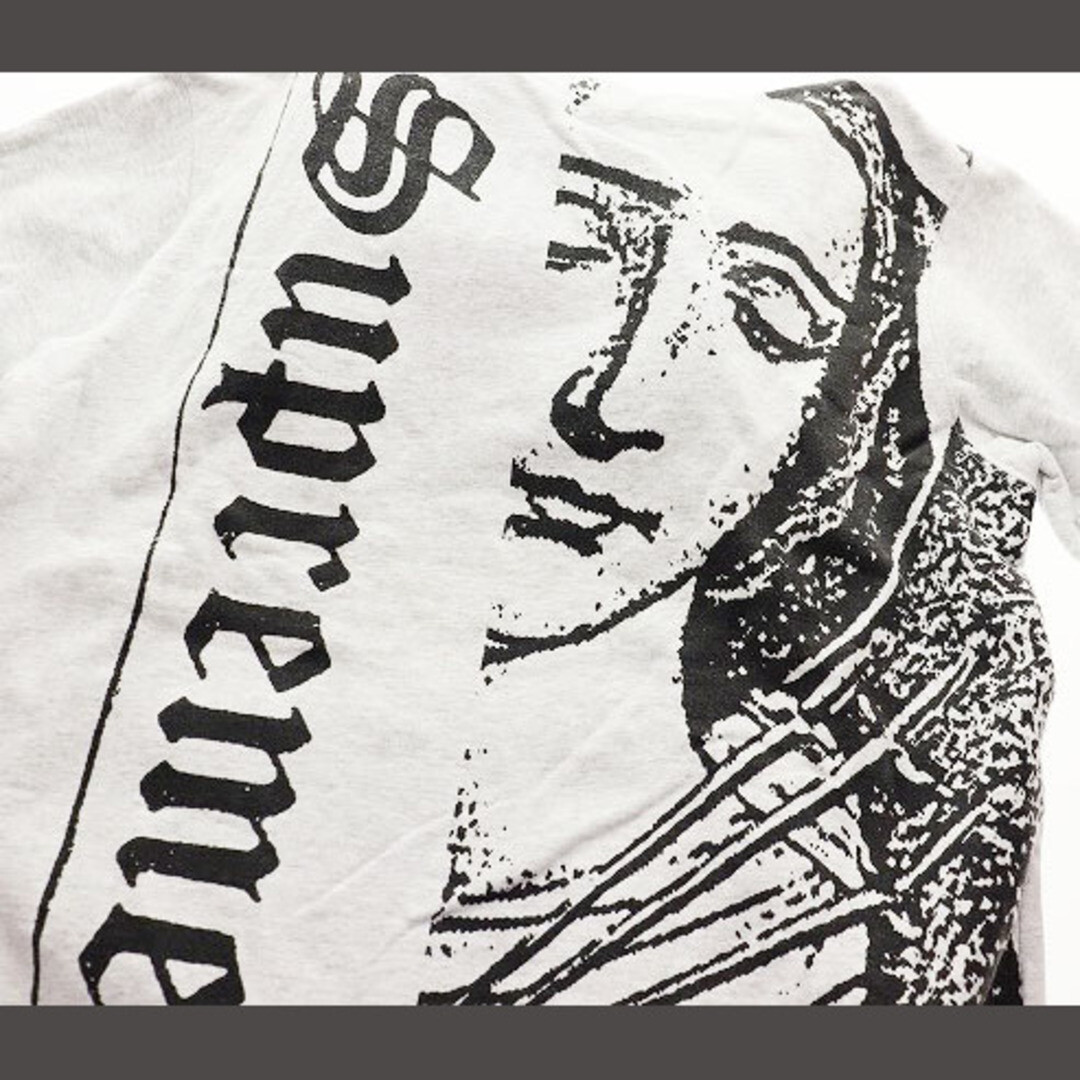 SUPREME 20SS MARY HOODED SWEATSHIRT GREY XL SIZE MARIA PRINT 