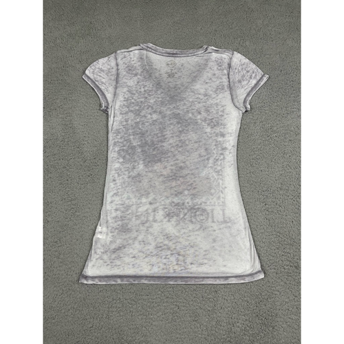 Simba Lion King Disney Girls T-Shirt Gray Burnout Pullover Short Sleeve V-Neck S - Picture 2 of 8