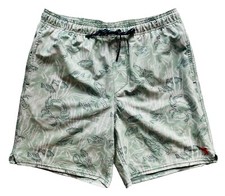 SALT LIFE Men's Coral Life Printed Volley Short   Seafoam   Size M   NWOT