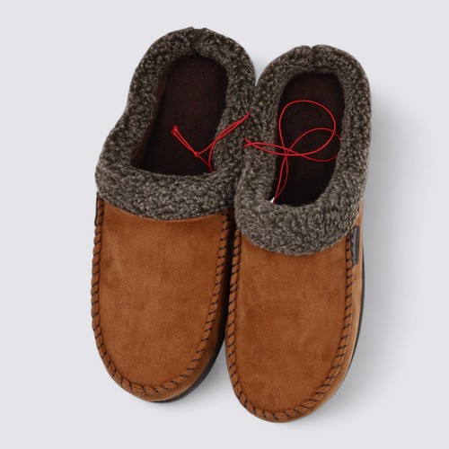 Dearfoams Herren Brendan Mikrofaser Wildleder Clog Slipper Größe XLarge 13-14 - Bild 5 von 9