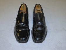 Prada Black Calf Leather Rubber Soled Driving Loafers US 8