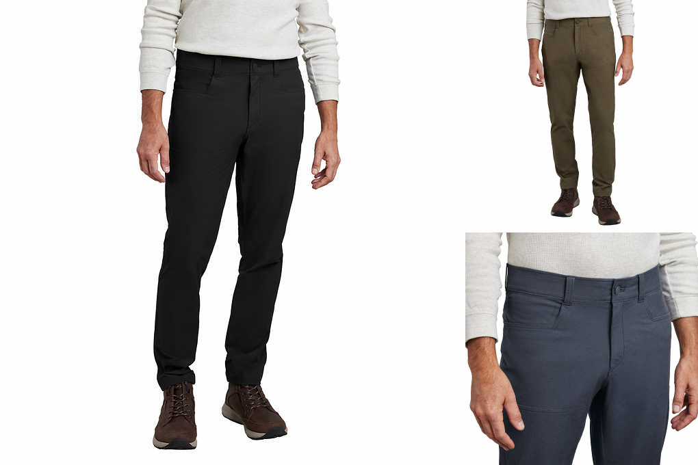 Kirkland Signature Men’s Stretch Tech Pant Flat Front Stretch Fabric