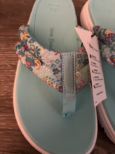 Vera Bradley Disney Little Mermaid Cloud Sandals Womens Size 5 NWT - Picture 4 of 9