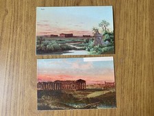 Lot of 2 Landscape Postcards Pesto Neptune Temple Do Not Travel BC