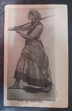 vtg postcard studio pel vespro estivo rizzi Italian folk costume