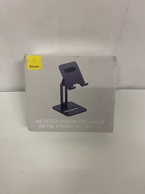 Sockel Ständer Baseus Desktop Biaxial Foldable für Smartphones und Tablets Grau