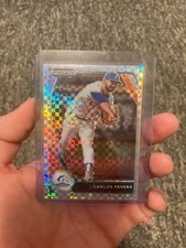 2021 Panini Prizm Draft Picks Prizms Power Plaid #137 Carlos Tavera /35
