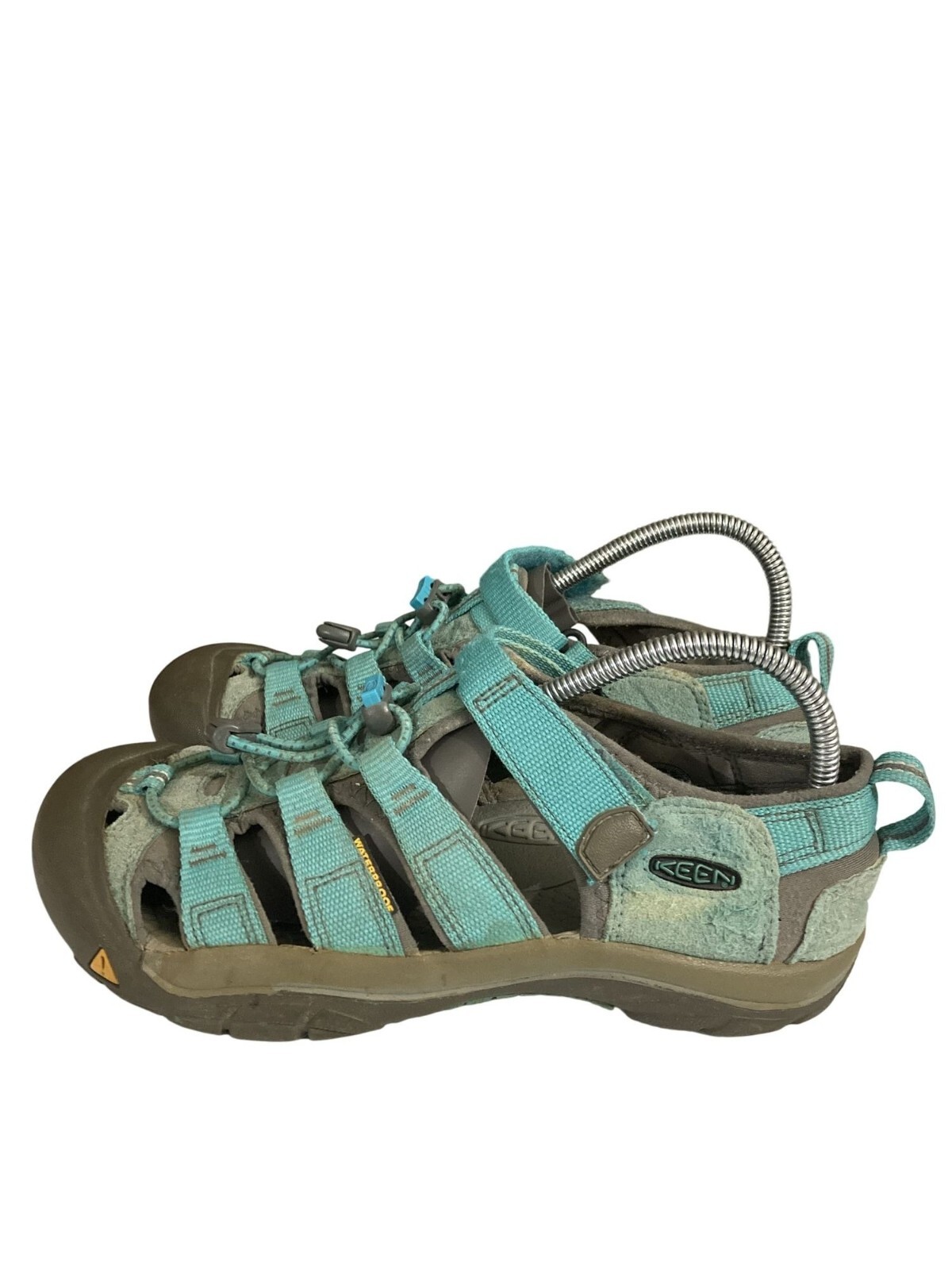 Scarpe sandali Keen big kids taglia 5 verde grigio impermeabili escursionismo outdoor