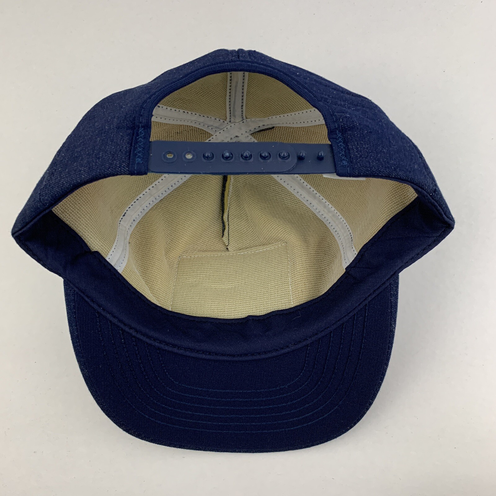 Vtg IEC Denim Patch Hat Interstate Equipment Foam… - image 7