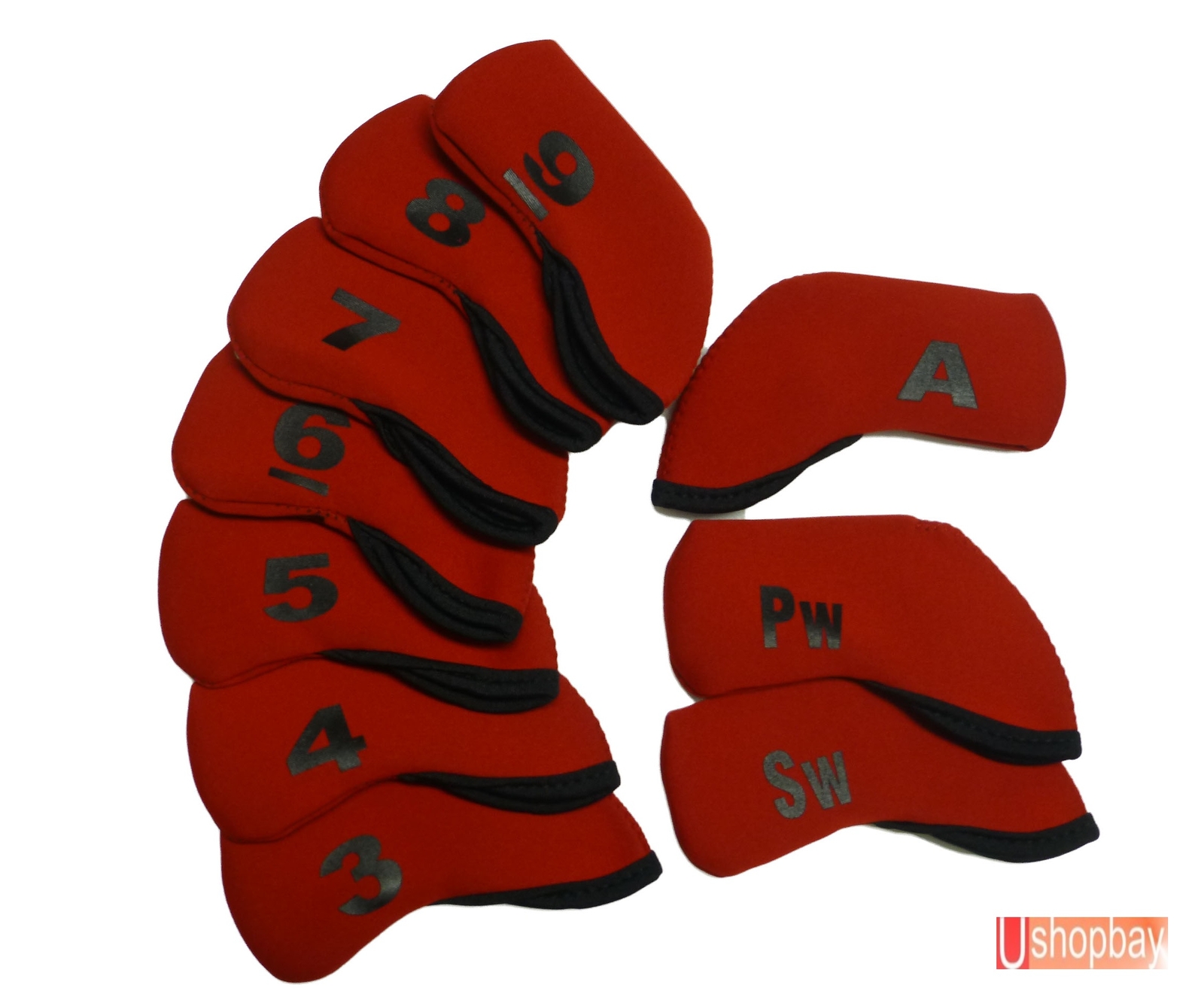 Iron Club Covers Number Color Golf 10pcs Neoprene Made Suit Any Brand