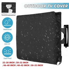 Outdoor TV Cover 30"-85" Waterproof 600D Flat Screen Protector with Bottom Cover