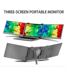 15.6 inch Portable Triple Screen Monitor 1080P Laptop Dual Monitor Extender