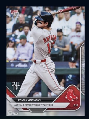2025 TOPPS NOW- 1st career HR Rookie RC - ROMAN ANTHONY (TOPPS Bunt Dlgital Card
