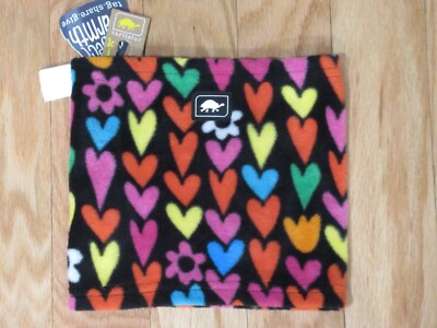 Turtle Fur Girls Fleece Neck Warmer Gaiter Hearts #3
