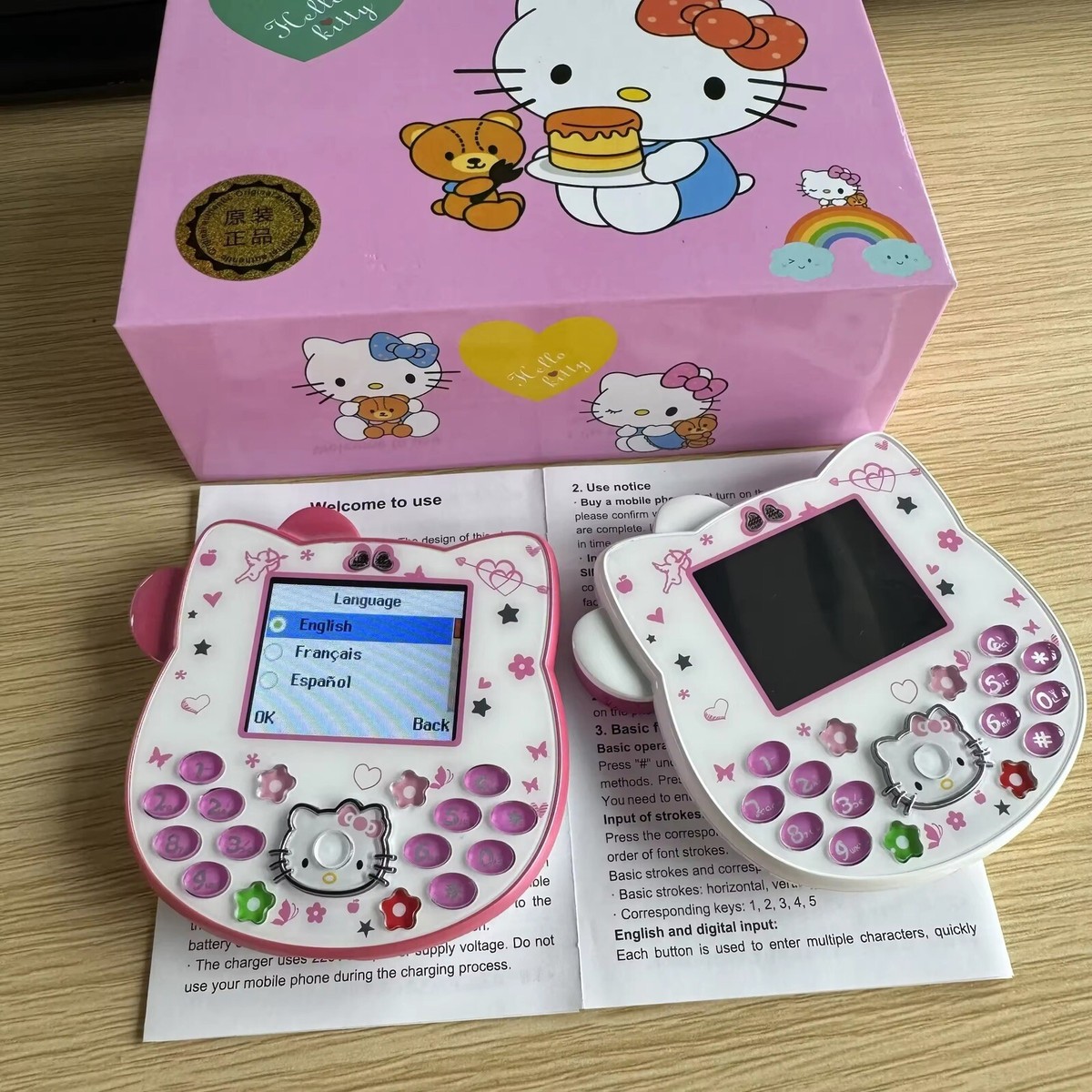Sim Card Aliexpress Hello Kitty Flip Phone PinkKawaii Sanliou