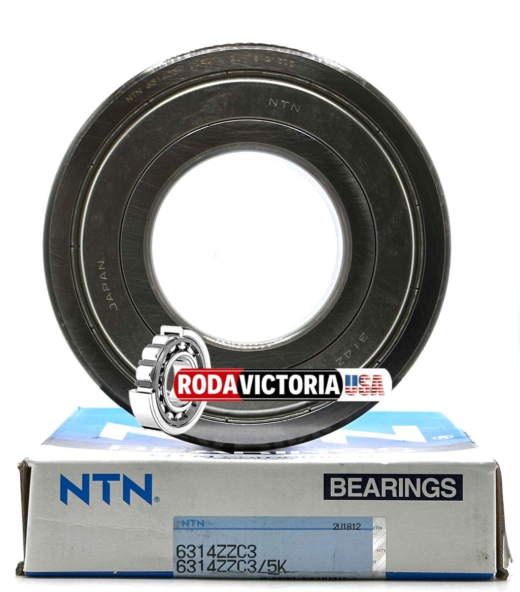 NTN 6314 ZZ DEEP GROOVE BALL BEARING, METAL SHIELDED
