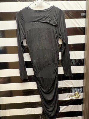 Women "Lover + Friends" black tube dress, long sleeves,mesh sections.Size  Small