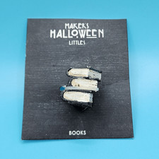 Halloween Miniature Books Bat On Cover Miniature 2018 Dollhouse Makers Littles