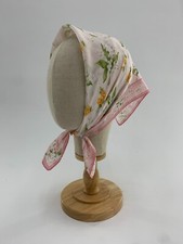 Vintage Hanae Mori Handkerchief Floral Bandana Pocket Square Wrap Neckerchief