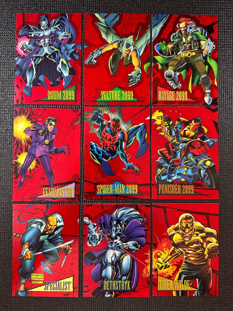 1993 Marvel Universe Series IV - Red Foil Inserts - Complete Set (9)