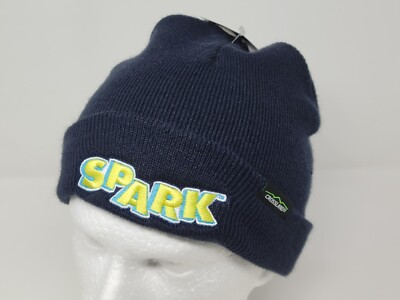#ad #ad Spark Energy Drink Navy Blue Crossland Knit Embroidered Beanie New with Tags $19.95