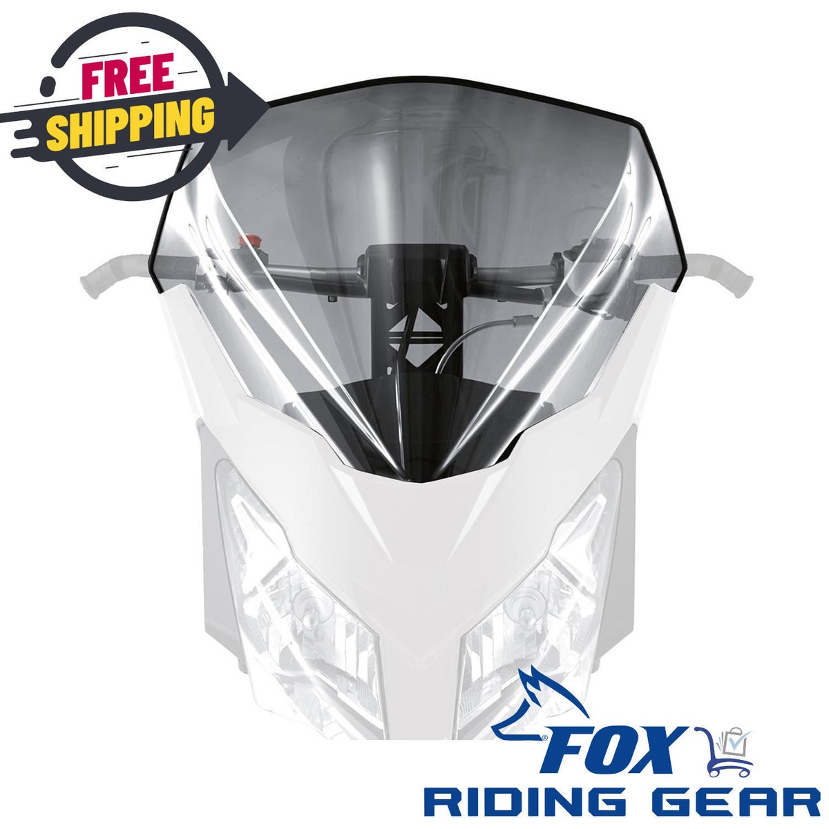Ski-Doo High Tall Windshield Kit 18' Smoke Tint REV-XM, REV-XS