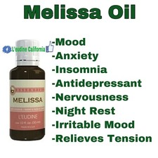 L'eudine Leudine Melissa Oil Bath Oil insomnia anxiety mood 1 Fl Oz