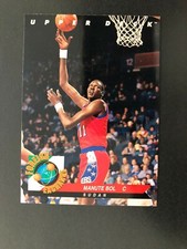 1992/93 FOREIGN EXCHANGE MANUTE BOL UPPER DECK CARD No 75 RARE EXCELLENT