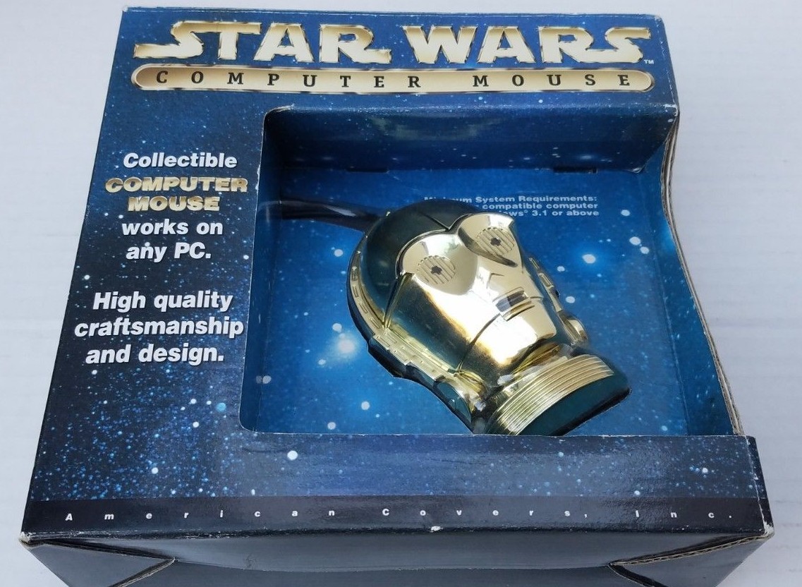 NEW Star Wars C-3PO Mouse Mice Computer Droid Metallic Gold 40702