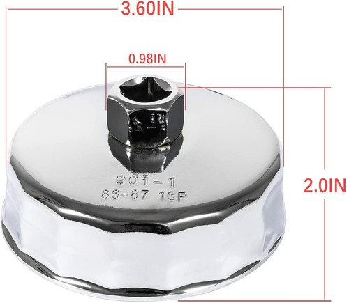 Oil Filter Wrench Cap Tool For BMW 86mm Cartridge Style Oil Filter Housing Caps - Bild 4 von 8