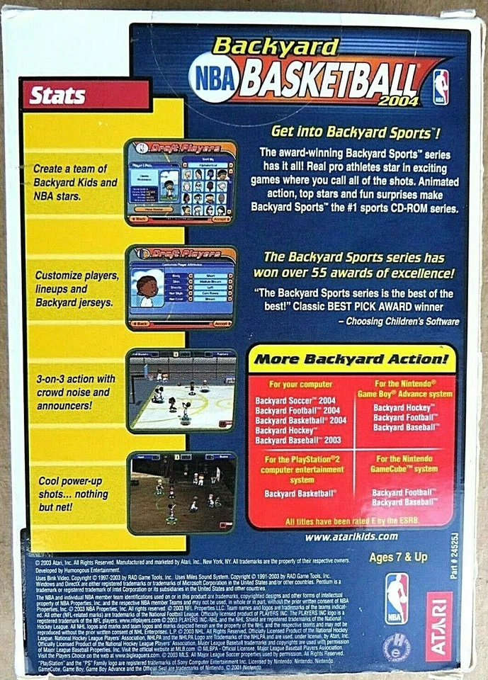Sealed 2004 Atari Backyard Basketball Game PC - Image 2 of 2